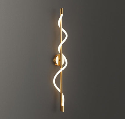 Wall Sconce TRACER TWISTED — brass wall sconce lamp, designer lighting by RODESIGNE
