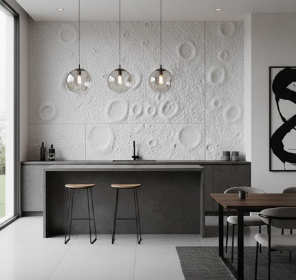 Panel METEOR CRATER — decorative acoustic wall panel, sound absorption by RODESIGNE
