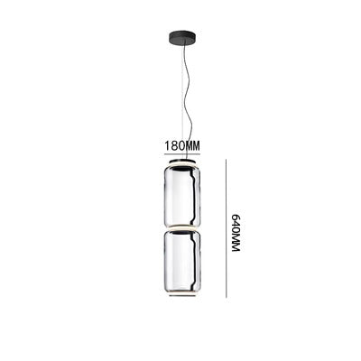 Pendant lamp KRUKKE by Rodesigne — glass modern pendant light, custom designer lighting by RODESIGNE