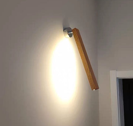Wall Sconce BASTONE — wood wall sconce lamp, designer lighting by RODESIGNE