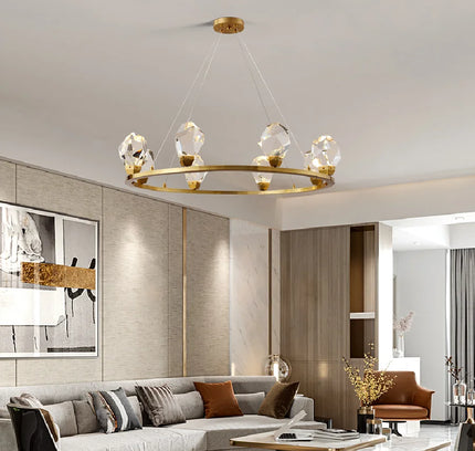 Chandelier DIALA CIRCLE — designer chandelier, custom lighting by RODESIGNE