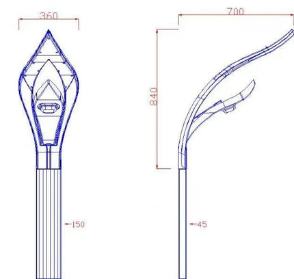 Street light STRIT-12 50W by RODESIGNE