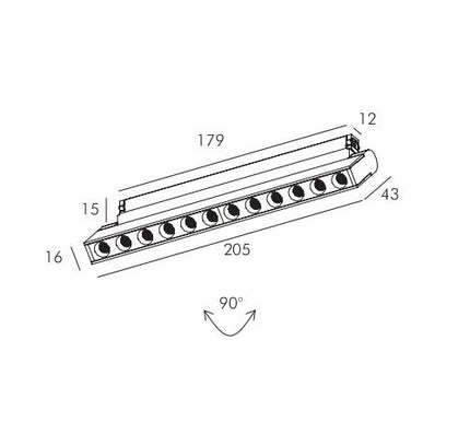 Track Light FABIO-17/18 — track light, technical lighting by RODESIGNE
