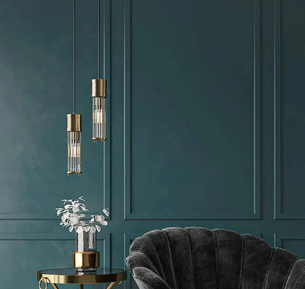 Pendant lamp AMPOLLA by Rodesigne — brass modern pendant light, custom designer lighting by RODESIGNE