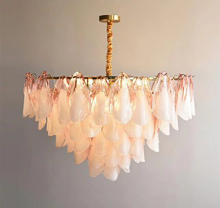 Chandelier MALANA by RODESIGNE, 100 × 60 cm, Pink