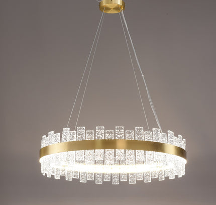 Chandelier GESTINA by Rodesigne — brass designer chandelier, custom lighting by RODESIGNE