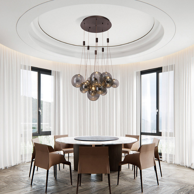 Chandelier SOLLUS — designer chandelier, custom lighting by RODESIGNE