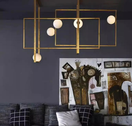 Chandelier RECTANGLES — designer chandelier, custom lighting by RODESIGNE