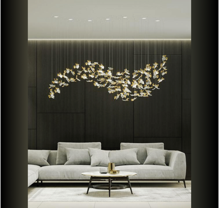 Chandelier WIRELISSE — designer chandelier, custom lighting by RODESIGNE