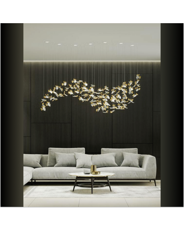 Chandelier WIRELISSE — designer chandelier, custom lighting by RODESIGNE