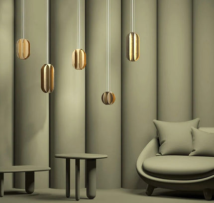 Pendant lamp EL LIGHTING by Rodesigne — brass modern pendant light, custom designer lighting by RODESIGNE