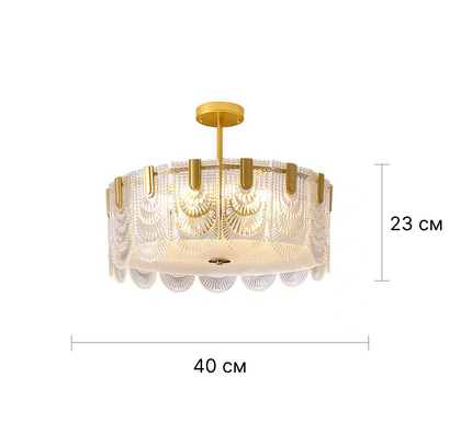 Chandelier ERNESTA — glass designer chandelier, custom lighting by RODESIGNE