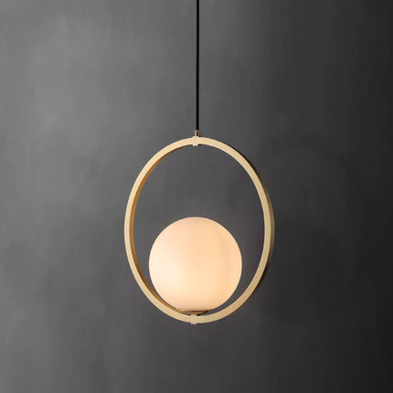 Pendant Light HOOP CIRCLE — modern pendant light, custom designer lighting by RODESIGNE