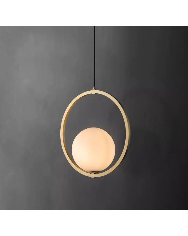 Pendant Light HOOP CIRCLE — modern pendant light, custom designer lighting by RODESIGNE