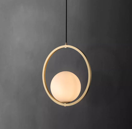 Pendant Light HOOP CIRCLE — modern pendant light, custom designer lighting by RODESIGNE
