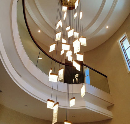 Chandelier PIERRE by Rodesigne — bronze designer chandelier, custom lighting by RODESIGNE