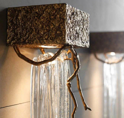 Wall Sconce VERMIS — brass wall sconce lamp, designer lighting by RODESIGNE