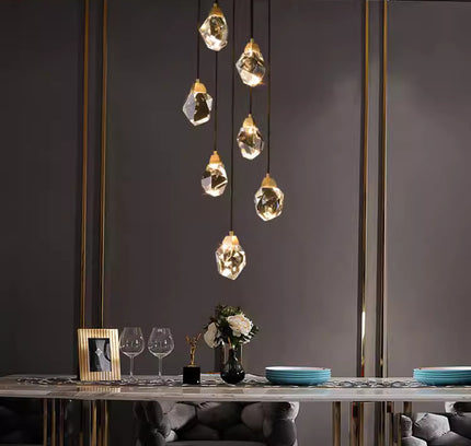 Chandelier DIALA CASCADE — designer chandelier, custom lighting by RODESIGNE