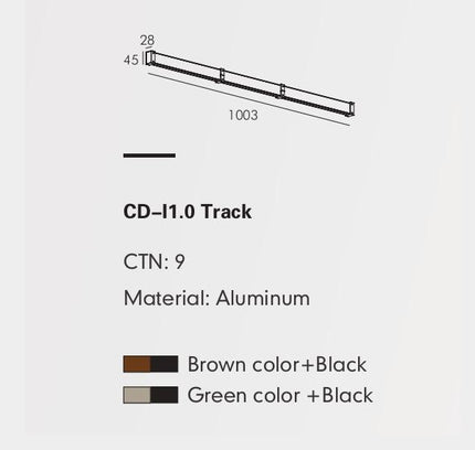 Track Rail MOBIUS-L — track lighting accessory, technical lighting by RODESIGNE