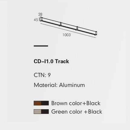 Track Rail MOBIUS-L — track lighting accessory, technical lighting by RODESIGNE