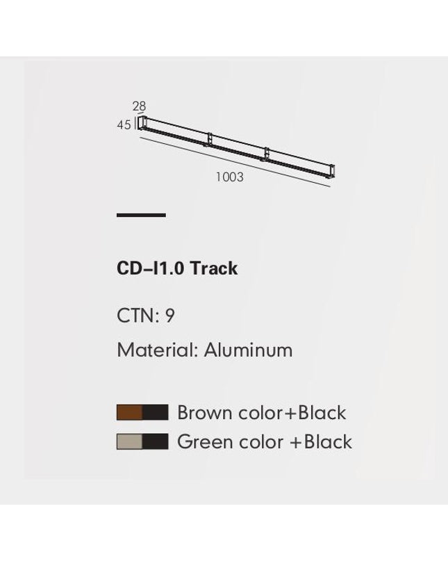 Track Rail MOBIUS-L — track lighting accessory, technical lighting by RODESIGNE