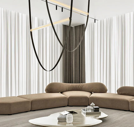 Pendant lamp LEALINE by Rodesigne — glass modern pendant light, custom designer lighting by RODESIGNE