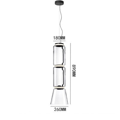 Pendant lamp KRUKKE by Rodesigne — glass modern pendant light, custom designer lighting by RODESIGNE