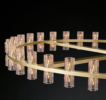 Chandelier TRENTINO by Rodesigne — brass designer chandelier, custom lighting by RODESIGNE