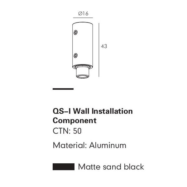 Wall Mount Component MOBIUS