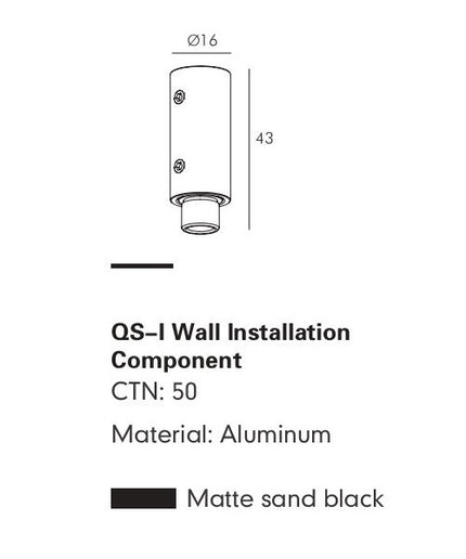 Wall Mount Component MOBIUS