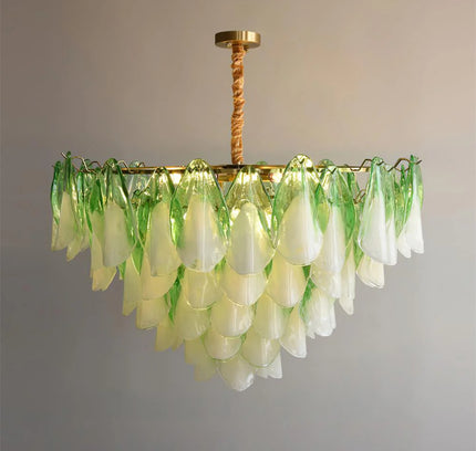 Chandelier MALANA by RODESIGNE, 100 × 60 cm, Green