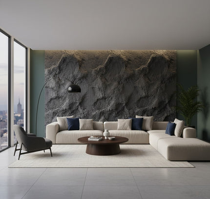 Panel CONVEX ROCK SINGLE — decorative acoustic wall panel, sound absorption by RODESIGNE