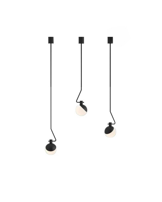Pendant Light ROY — glass modern pendant light, custom designer lighting by RODESIGNE