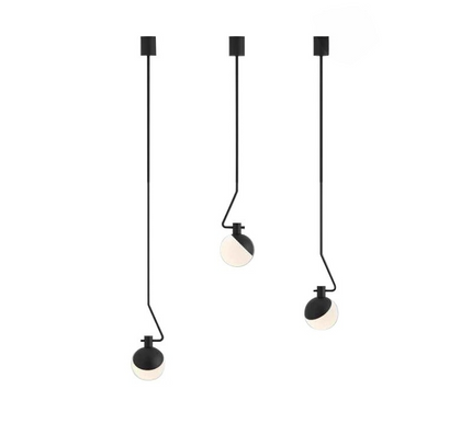 Pendant Light ROY — glass modern pendant light, custom designer lighting by RODESIGNE