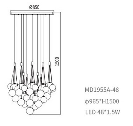 Chandelier SOLLUS — designer chandelier, custom lighting by RODESIGNE