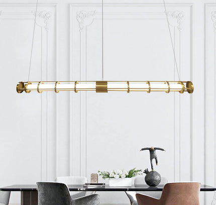 Chandelier CAGE TUBA — designer chandelier, custom lighting by RODESIGNE