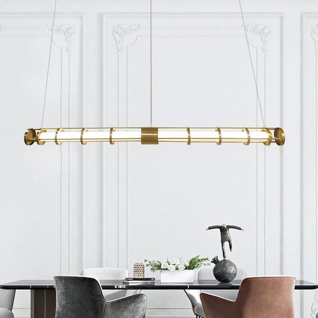 Chandelier CAGE TUBA — designer chandelier, custom lighting by RODESIGNE
