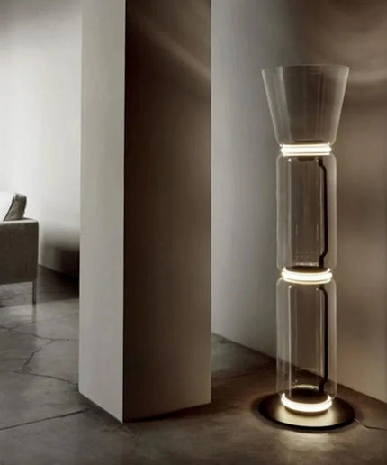 Floor lamp KRUKKE by Rodesigne — glass designer floor lamp by RODESIGNE