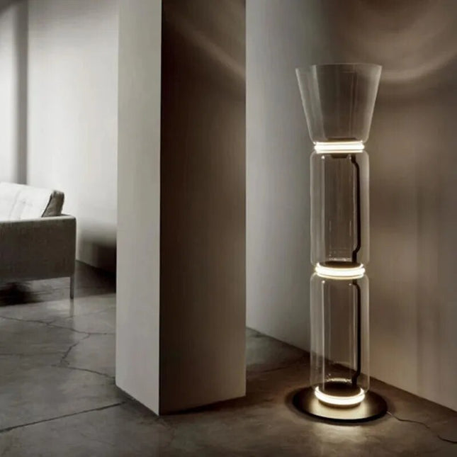 Floor lamp KRUKKE by Rodesigne — glass designer floor lamp by RODESIGNE
