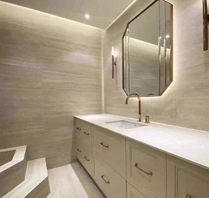 Wall Panel ITALIAN TRAVERTINE — decorative acoustic wall panel, sound absorption by RODESIGNE