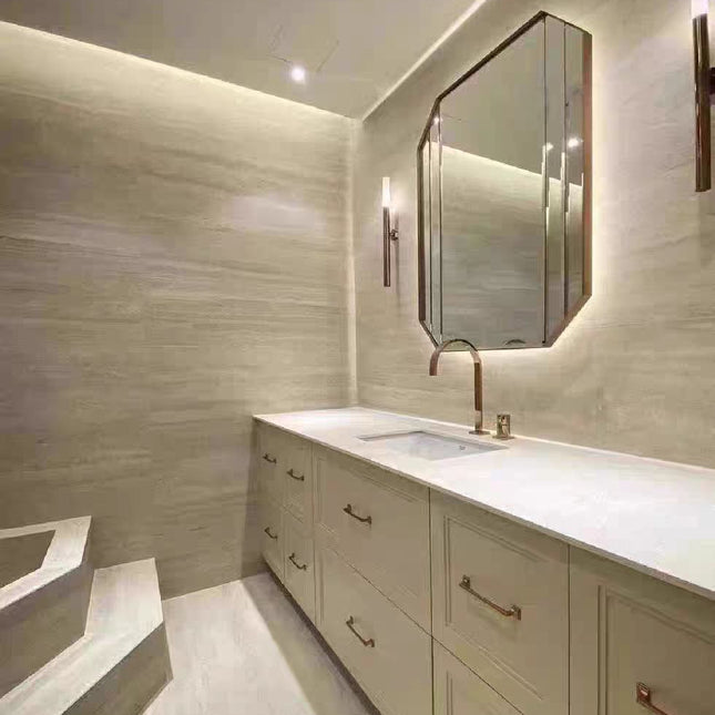 Wall Panel ITALIAN TRAVERTINE — decorative acoustic wall panel, sound absorption by RODESIGNE