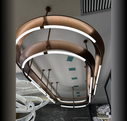 Chandelier PARTECK — designer chandelier, custom lighting by RODESIGNE