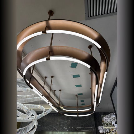 Chandelier PARTECK — designer chandelier, custom lighting by RODESIGNE
