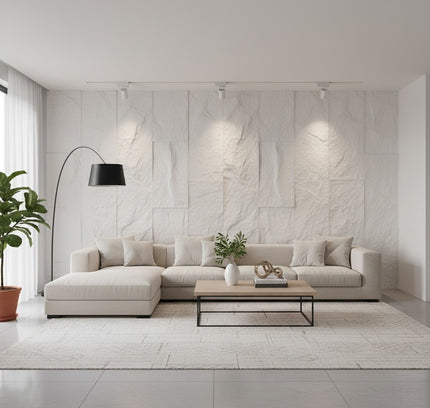 Panel LIME STONE — decorative acoustic wall panel, sound absorption by RODESIGNE