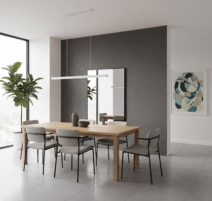 Wall Panel NEW TRAVERTINO D-GREY — decorative acoustic wall panel, sound absorption by RODESIGNE