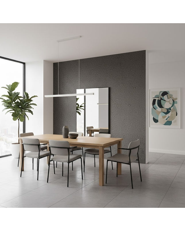 Wall Panel NEW TRAVERTINO D-GREY — decorative acoustic wall panel, sound absorption by RODESIGNE
