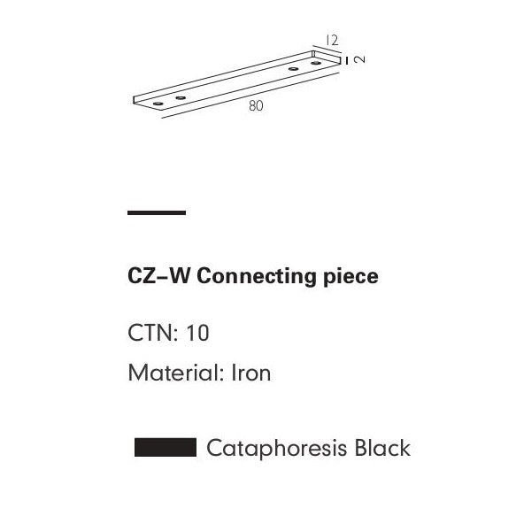 Connector Module ROCCA-W — track lighting accessory, technical lighting by RODESIGNE
