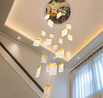 Chandelier QUASCADRE — designer chandelier, custom lighting by RODESIGNE