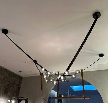 Chandelier BELT — designer chandelier, custom lighting by RODESIGNE