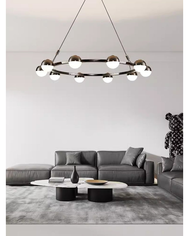 Chandelier OLLI by Rodesigne — glass designer chandelier, custom lighting by RODESIGNE